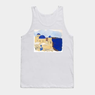 Santorini, the Greek jewel of Aegean Sea Tank Top